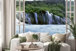 Naklejka: Hraunfossar, islandia