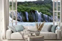 Naklejka: Hraunfossar, islandia