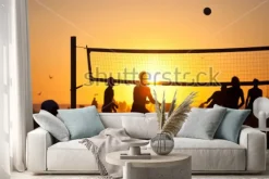 Naklejka: Huntington beach sunset