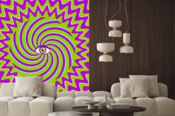 Naklejka: Hypnotic retro plakat