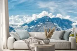 Naklejka: Icefield glacier park widok na panoramę