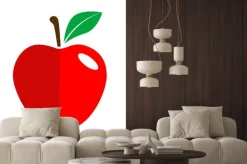 Naklejka: Icono plano manzana