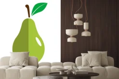 Naklejka: Icono plano pera