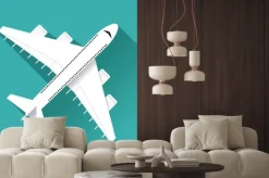 Naklejka: Ikona samolotu projektowania