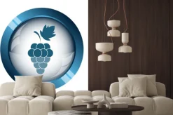 Naklejka: Ikona winogron