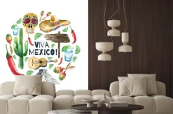 Naklejka: Ikony akwarela meksyk.