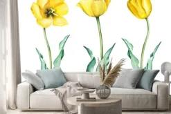 Naklejka: Ilustracja akwarela tulipanów