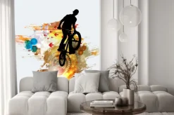 Naklejka: Ilustracja dla rowerzystów