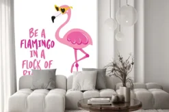 Naklejka: Ilustracja flaminga