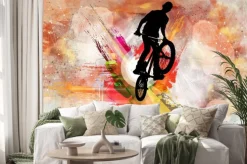 Naklejka: Ilustracja rowerowa bluza