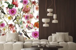 Naklejka: Ilustracja z realistycznych kwiatów