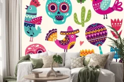 Naklejka: Ilustracja z symboli meksyku