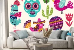 Naklejka: Ilustracja z symboli meksyku