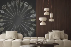 Naklejka: Ilustracje kredą strzałki etniczne okrągłe ramki.