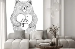 Naklejka: Ilustracji wektorowych z adorable cute misia