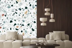 Naklejka: Imitacja lastryko z kolorowymi kamieniami