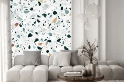 Naklejka: Imitacja lastryko z kolorowymi kamieniami