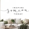 Naklejka: Inspire someone today brush calligraphy banner