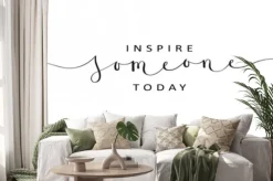 Naklejka: Inspire someone today brush calligraphy banner