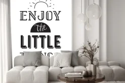 Naklejka: Inspirująca romantyczna cytat. typograficzny plakat lub karty