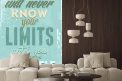 Naklejka: Inspirujący cytat w stylu retro