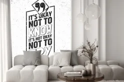 Naklejka: Inspirujący cytat w ramce na tle grungy. ilustracji wektorowych.