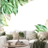 Naklejka: Isolated tropic palm leaves frame
