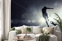 Naklejka: It is game time . mixed media