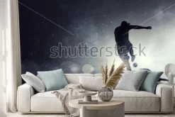 Naklejka: It is game time . mixed media