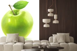 Naklejka: Jabłko w zielonym kolorze