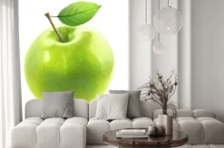 Naklejka: Jabłko w zielonym kolorze