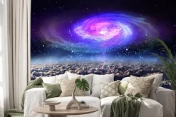 Naklejka: Jasna przestrzeń kosmiczna na niebie