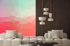 Naklejka: Jasne abstrakt geometrycznych.