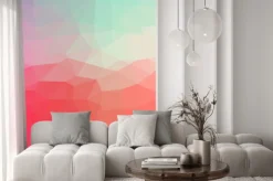 Naklejka: Jasne abstrakt geometrycznych.