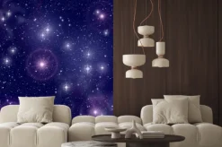 Naklejka: Jasne gwiazdy w przestrzeni kosmicznej