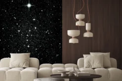 Naklejka: Jasne gwiazdy w przestrzeni kosmicznej