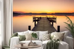 Naklejka: Jasne rano w doku