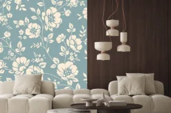 Naklejka: Jednolite kwiatowy wzór