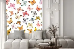 Naklejka: Jednolite tło z motyla.