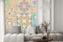 Naklejka: Jednolite wektor wzorca. niejednolita całość. w stylu arabskim.