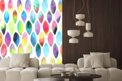 Naklejka: Jednolite wzór akwarela farby plusk kropel