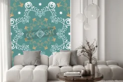 Naklejka: Jednolite wzór mandali