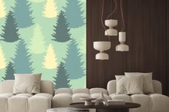 Naklejka: Jednolite wzór z drzew świerkowych