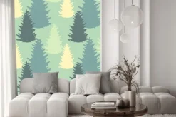 Naklejka: Jednolite wzór z drzew świerkowych