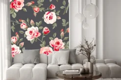 Naklejka: Jednolite wzór z róż