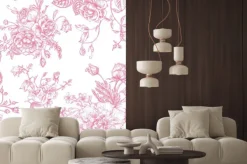 Naklejka: Jednolite wzór z bukietem kwiatów.