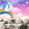 Naklejka: Jednorożec na końcu tęczy