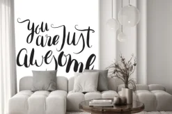 Naklejka: Jesteś po prostu niesamowite. unikalne ręcznie rysowane kaligrafii