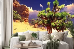 Naklejka: Joshua drzew na pustyni