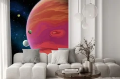 Naklejka: Jowisz planeta - jowisz jest największy gazowy gigant planety